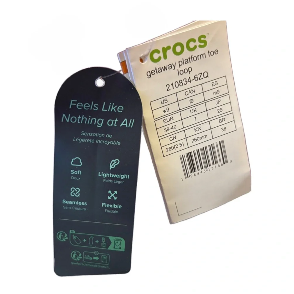 NWT - Crocs Getaway Platform Toe Loop Dragon Fruit Women’s Size 9. - Picture 10 of 10